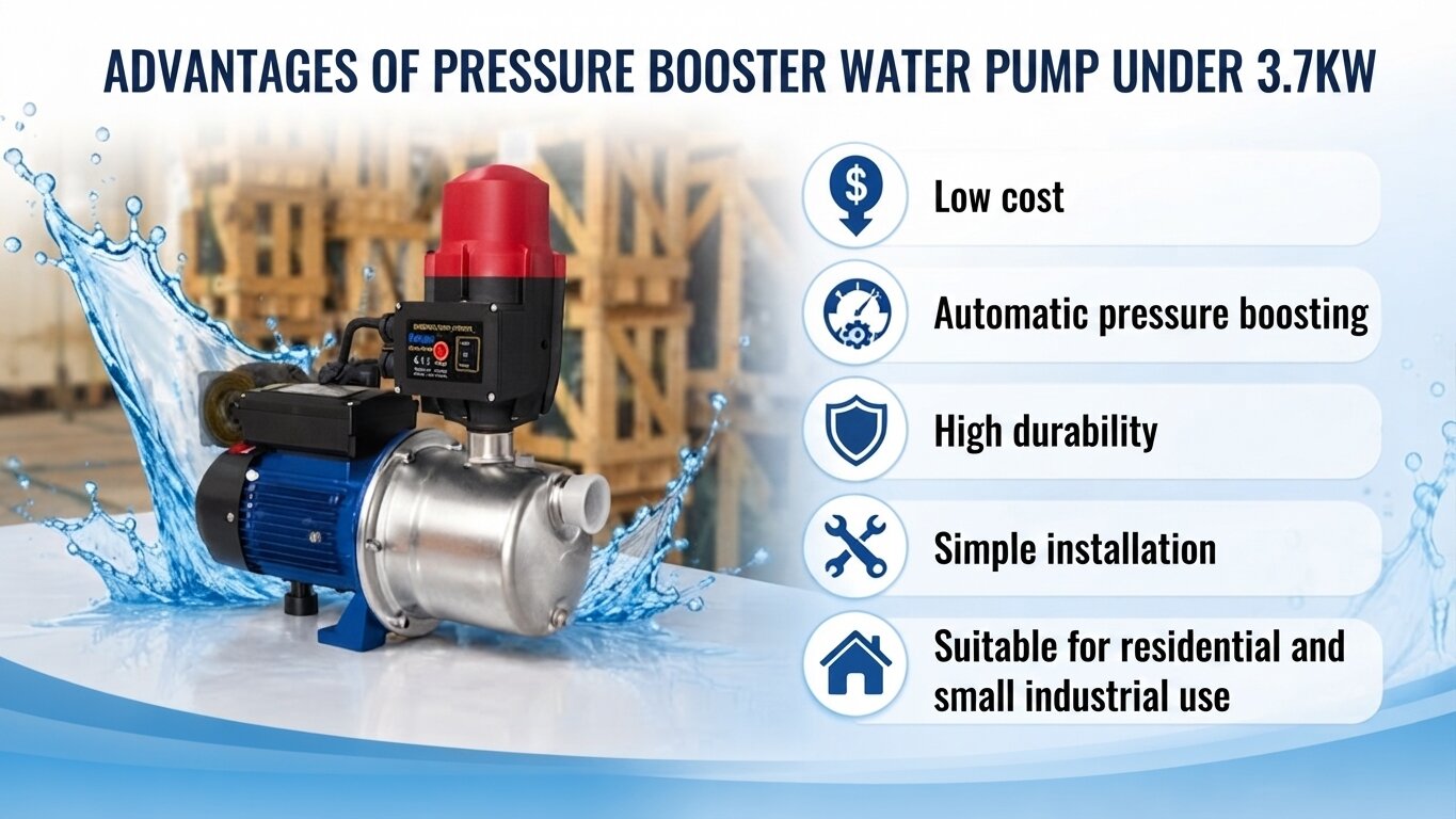 Advantages of Booster Pumps under 3.7kW