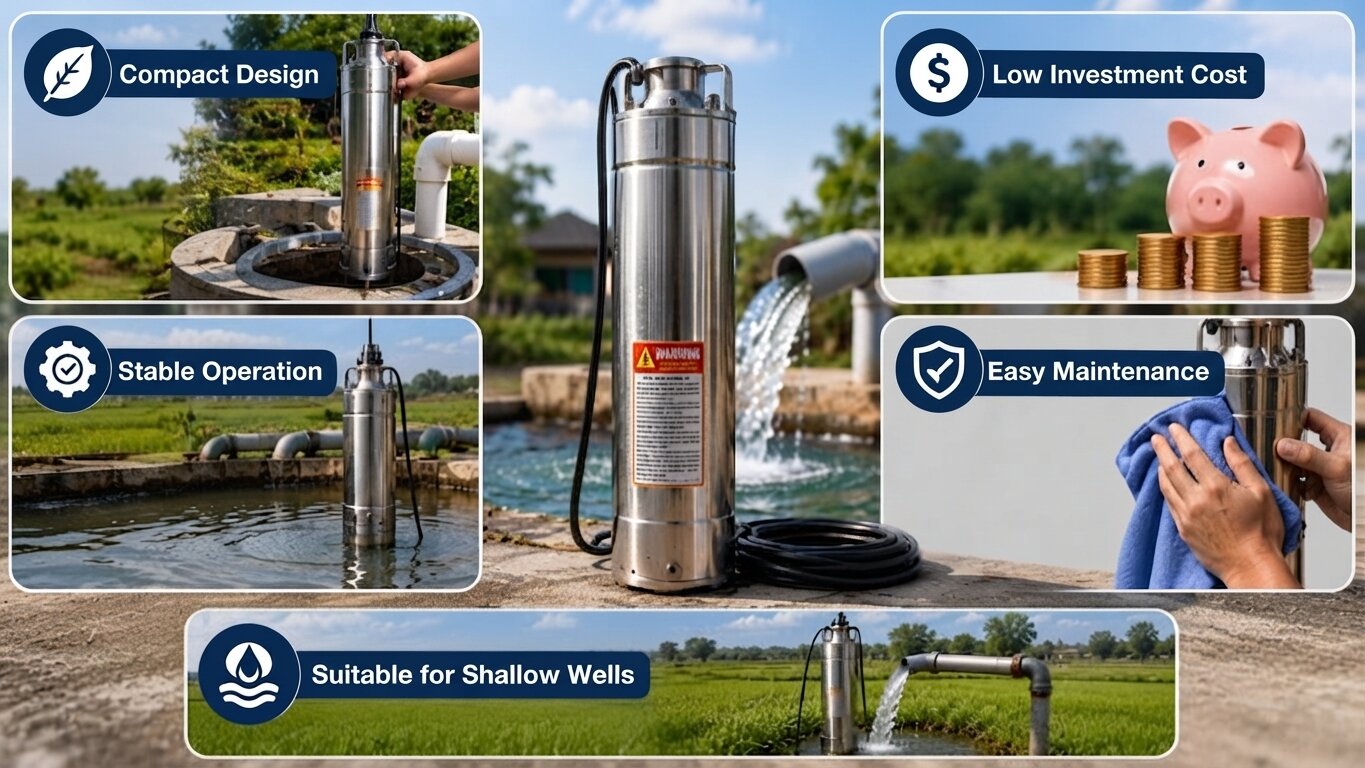 Advantages of borehole pumps under 3.7kW