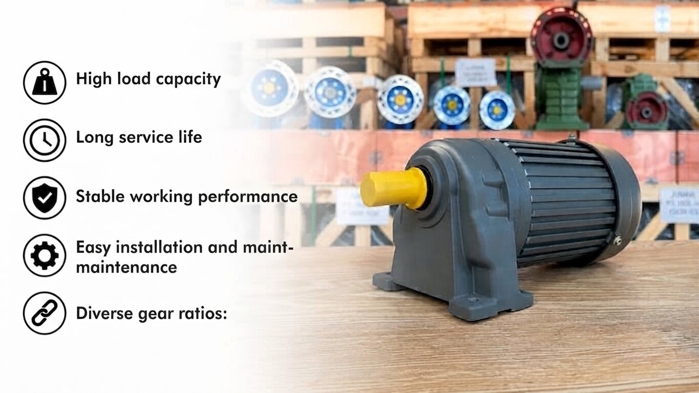 Advantages of gear motors from 1.1kW to 3.7kW