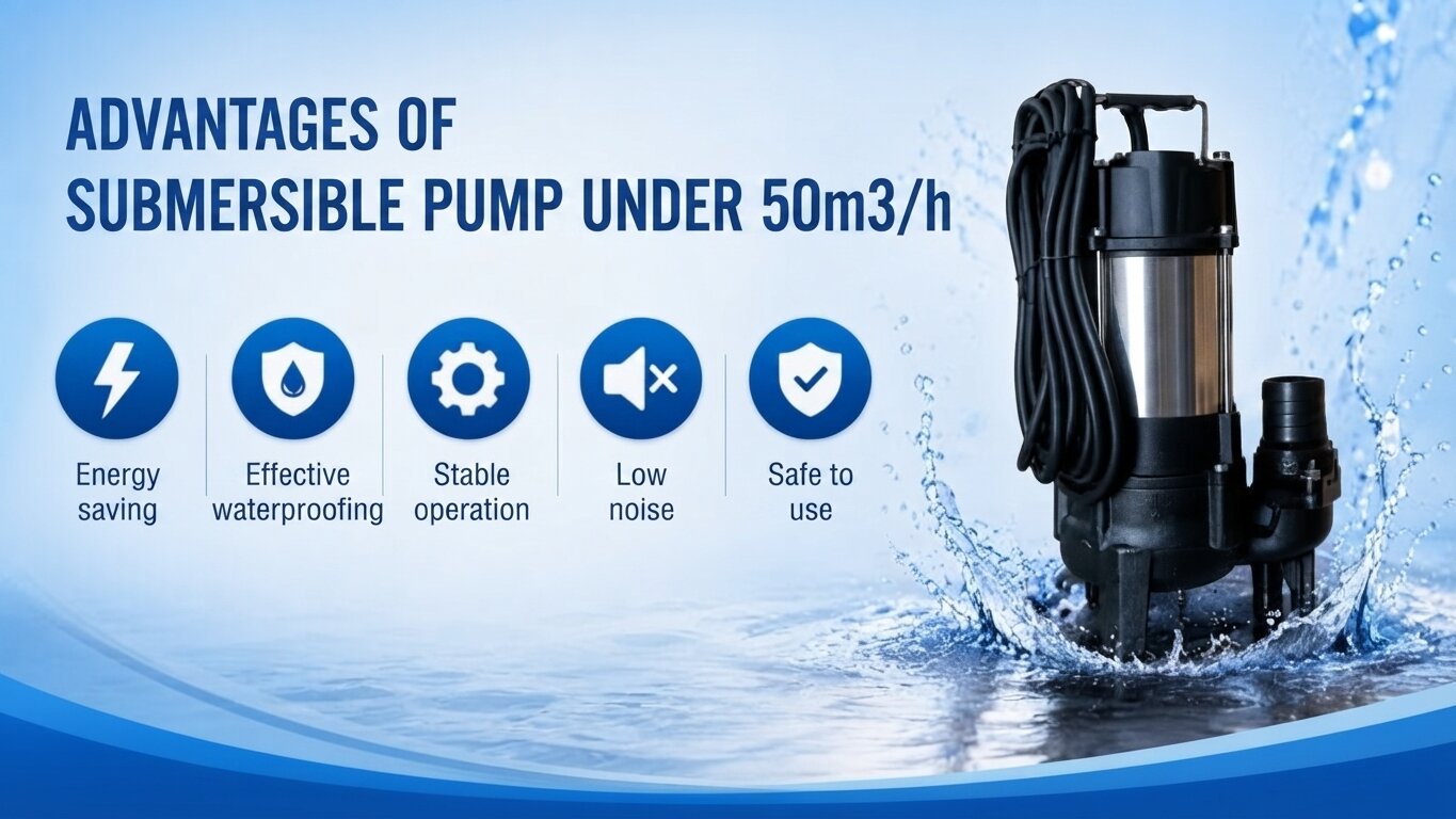 Advantages of submersible pumps under 50m3/h