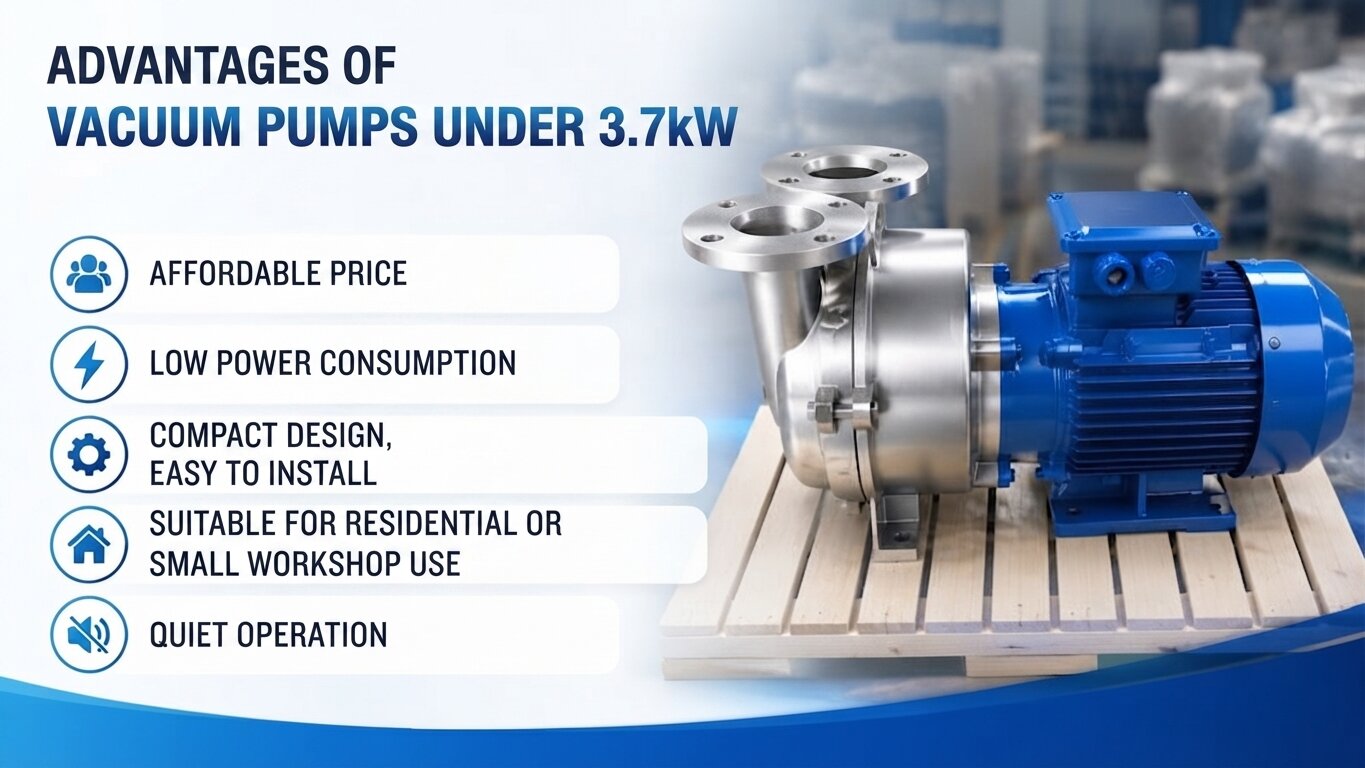 Advantages of vacuum pumps under 3.7kW