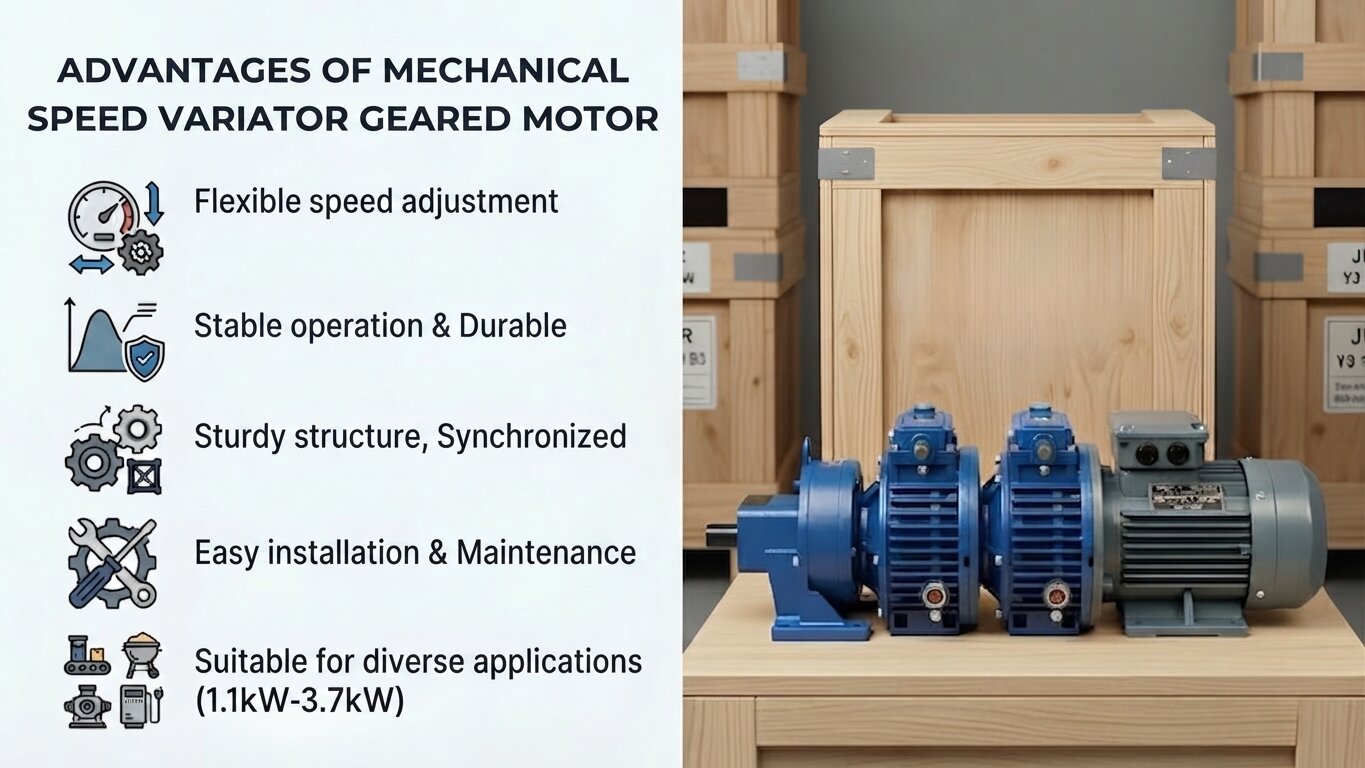 Advantages of Variable Speed Gear Motor from 1.1kW to 3.7kW