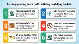 Áp dụng phương án xử lý để hệ thống hoạt động ổn định.