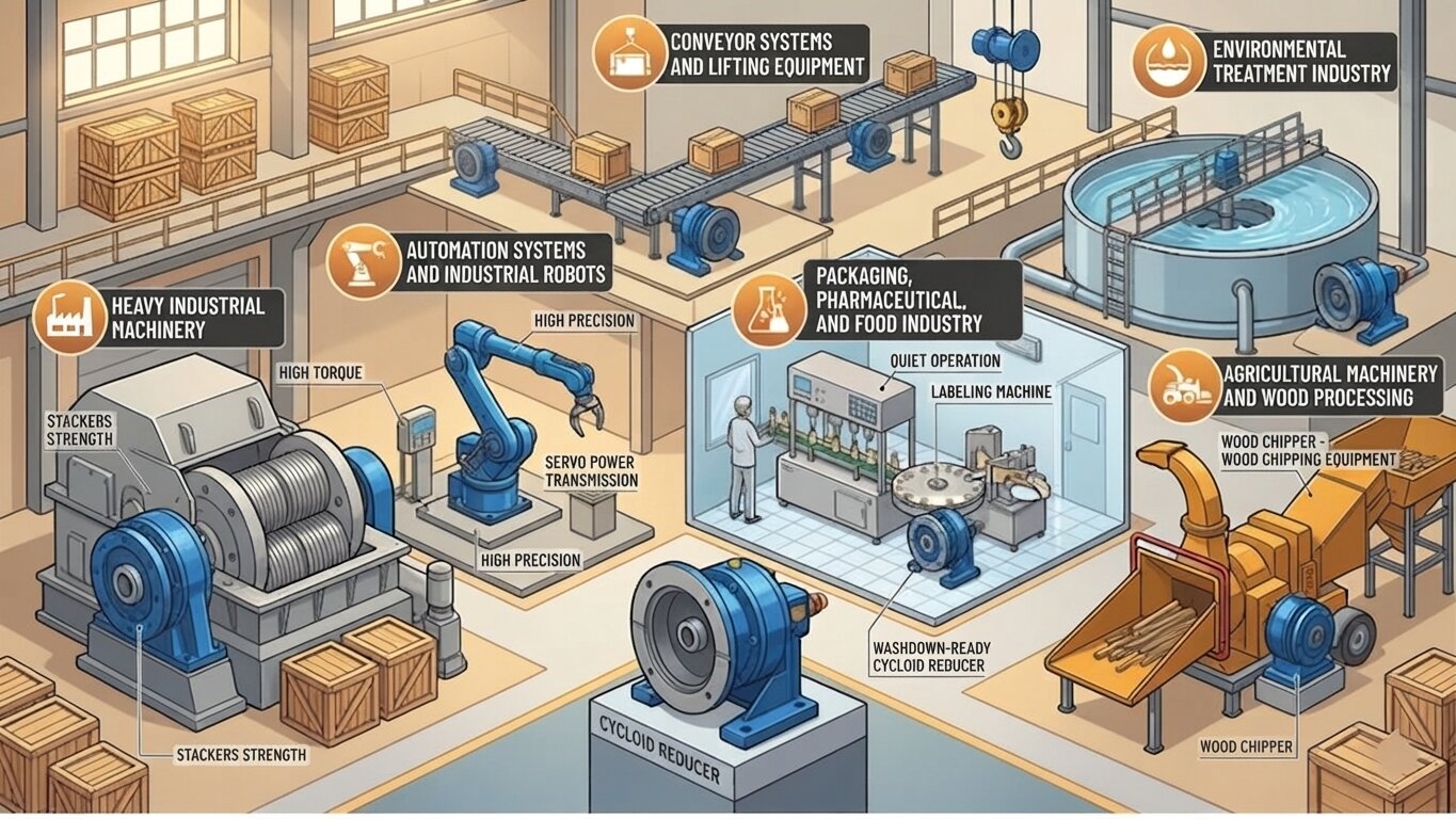 Applications of cycloidal gearboxes