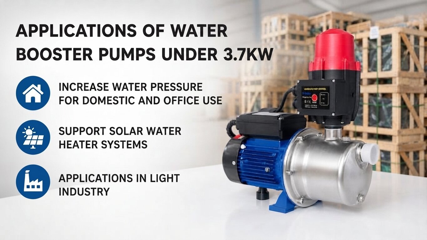 Applications of Booster Pumps under 3.7kW