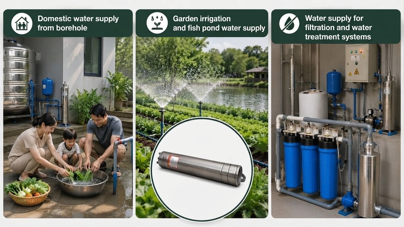 Applications of the borehole pump under 50m3/h