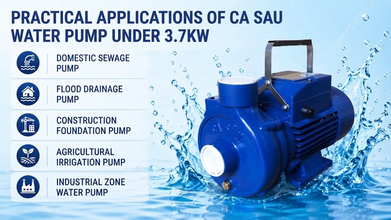 Applications of the crocodile water pump under 3.7kW