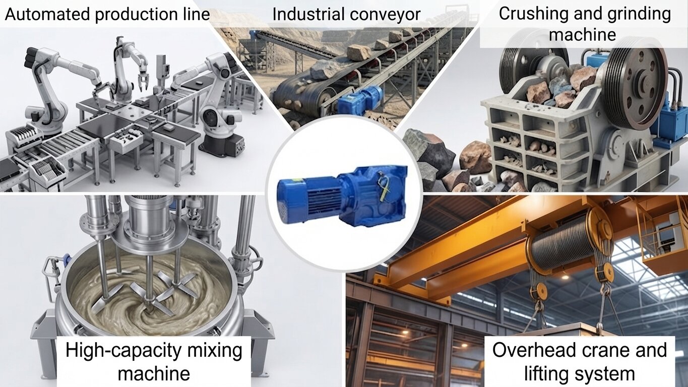 Applications of Heavy Duty Gear Motors above 3.7kW