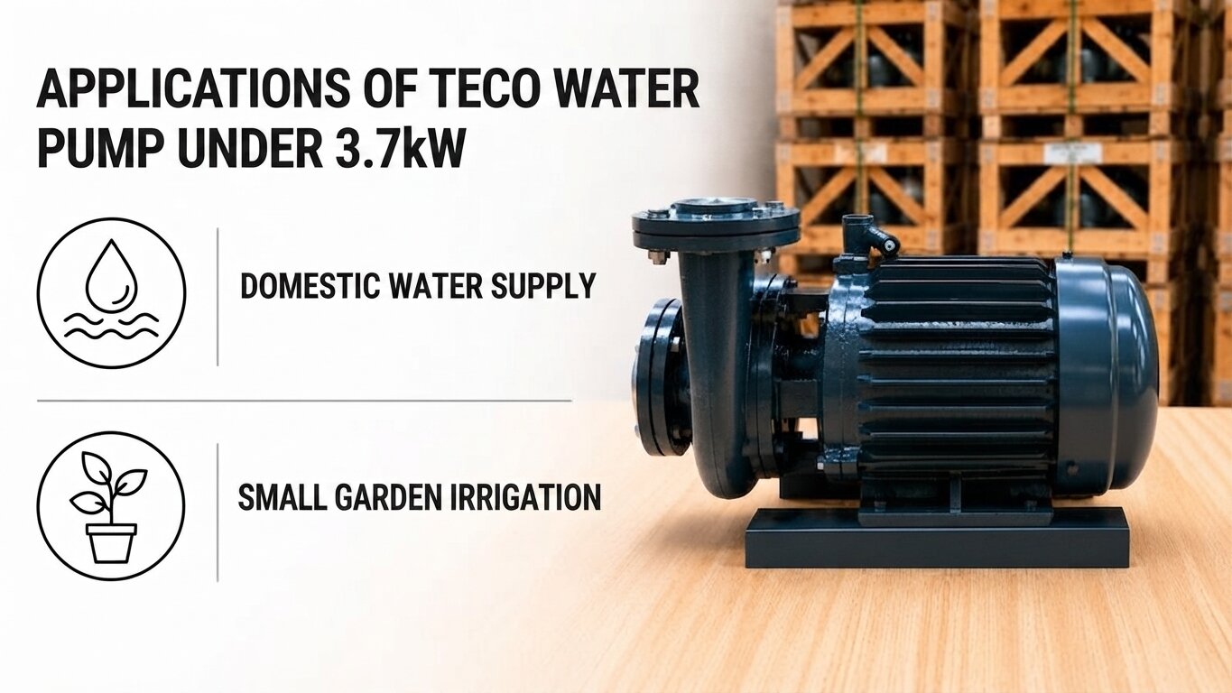 Application of TECO water pumps under 3.7kW
