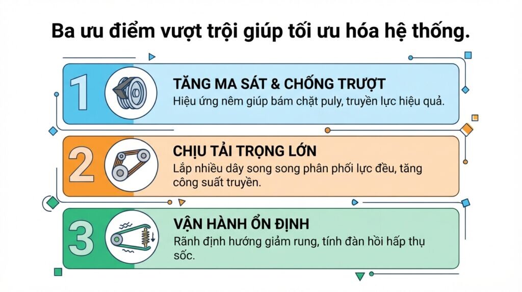 Ba ưu điểm vượt trội giúp tối ưu hóa hệ thống.