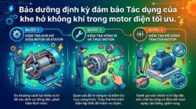 Bảo dưỡng định kỳ đảm bảo Tác dụng của khe hở không khí trong motor điện tối ưu.