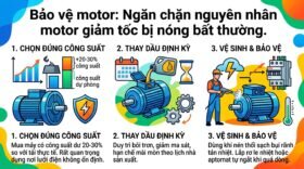 Bảo vệ motor: Ngăn chặn nguyên nhân motor giảm tốc bị nóng bất thường.