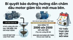 Bí quyết bảo dưỡng hướng dẫn châm dầu motor giảm tốc mới mua bền.