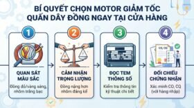 Bí quyết chọn motor giảm tốc quấn dây đồng ngay tại cửa hàng.