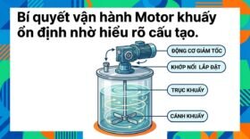 Bí quyết vận hành Motor khuấy ổn định nhờ hiểu rõ cấu tạo.