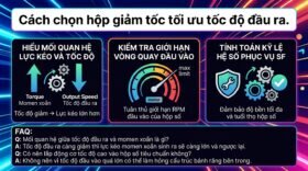 Cách chọn hộp giảm tốc tối ưu tốc độ đầu ra.