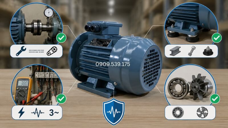 Bảo dưỡng và lắp đặt đúng kỹ thuật giúp hạn chế rung lắc