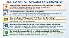 cách xác định đầu dây motor 3 pha bị mất nhãn