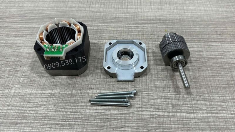 Internal structure of the stepper motor