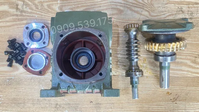 Cấu tạo chi tiết bên trong của hộp giảm tốc trục vít WPDX 135