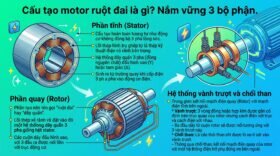Cấu tạo motor ruột đai là gì? Nắm vững 3 bộ phận.