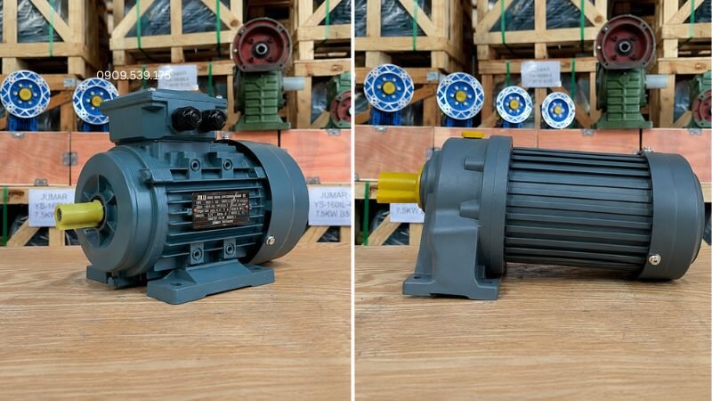 Hình ảnh tổng quan về motor khuấy trong công nghiệp.