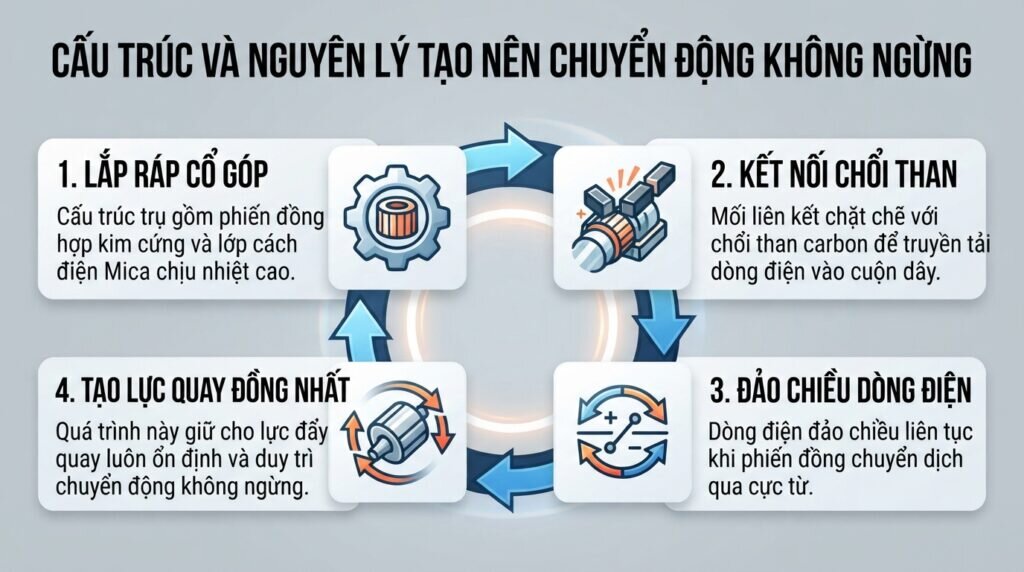 Cấu trúc và nguyên lý tạo nên chuyển động không ngừng.