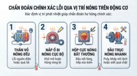 Chẩn đoán chính xác lỗi qua vị trí nóng trên động cơ.