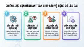 Chiến lược vận hành an toàn giúp bảo vệ động cơ lâu dài.