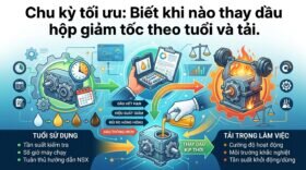 Chu kỳ tối ưu: Biết khi nào thay dầu hộp giảm tốc theo tuổi và tải.