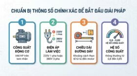 Chuẩn bị thông số chính xác để bắt đầu giải pháp.