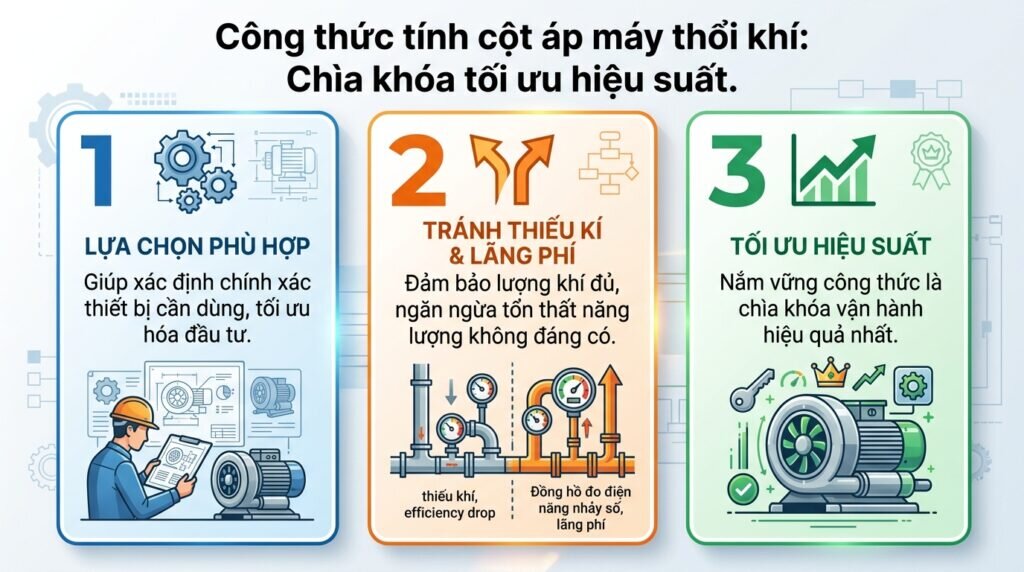 Công thức tính cột áp máy thổi khí: Chìa khóa tối ưu hiệu suất.