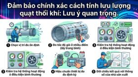 Đảm bảo chính xác cách tính lưu lượng quạt thổi khí: Lưu ý quan trọng.