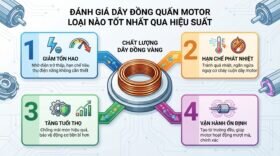 Đánh giá dây đồng quấn motor loại nào tốt nhất qua hiệu suất.