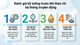 Đánh giá kỹ lưỡng trước khi tháo rời hệ thống truyền động.