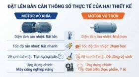 Đặt lên bàn cân thông số thực tế của hai thiết kế.