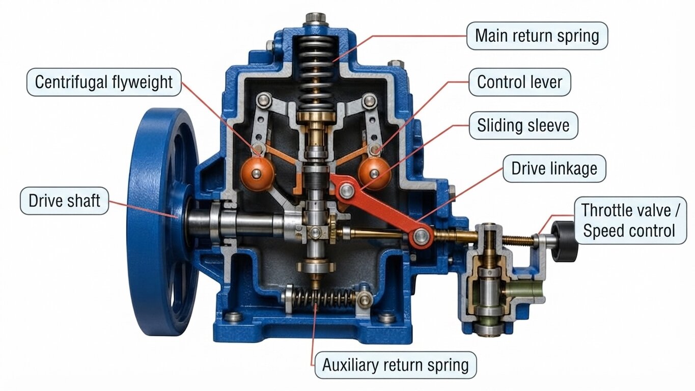 Detailed structure of the mechanical speed variator