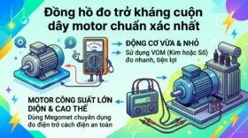 Đồng hồ đo trở kháng cuộn dây motor chuẩn xác nhất