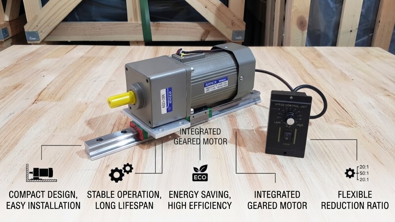 Characteristics of mini 3-phase gear motors