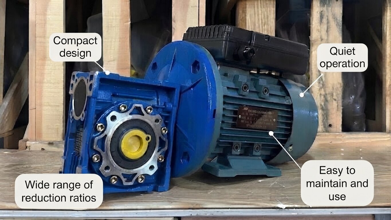 Characteristics of NMRV 1-phase gear motor