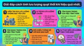 Giải đáp cách tính lưu lượng quạt thổi khí hiệu quả nhất.