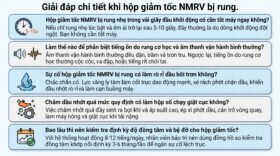 Giải đáp chi tiết khi hộp giảm tốc NMRV bị rung.