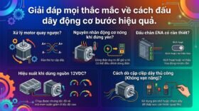 Giải đáp mọi thắc mắc về cách đấu dây động cơ bước hiệu quả.