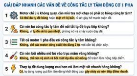 Giải đáp nhanh các vấn đề về công tắc ly tâm động cơ 1 pha.