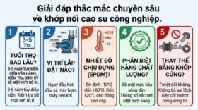 Giải đáp thắc mắc chuyên sâu về khớp nối cao su công nghiệp.