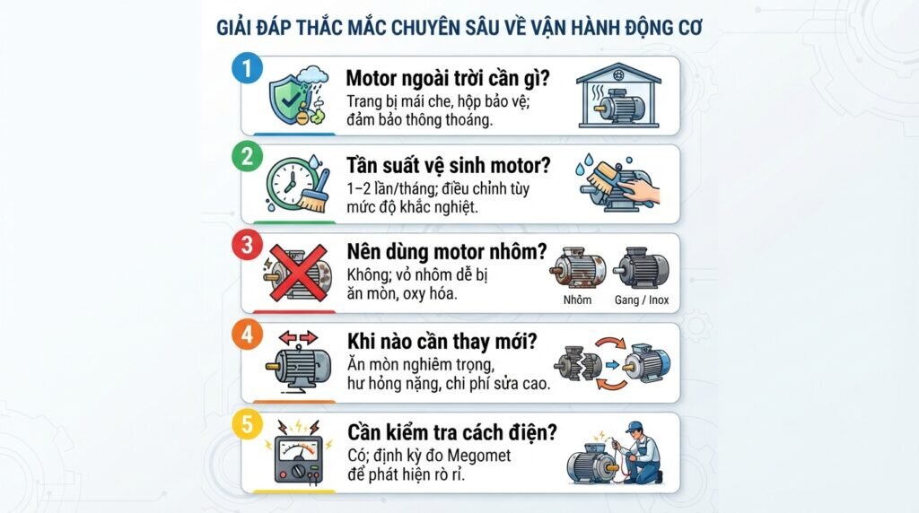 Giải đáp thắc mắc chuyên sâu về vận hành động cơ.
