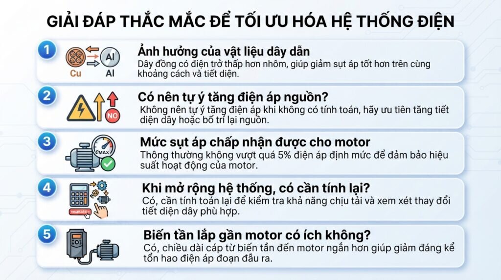 Giải đáp thắc mắc để tối ưu hóa hệ thống điện.