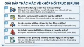Giải đáp thắc mắc về khớp nối trục bị rung.