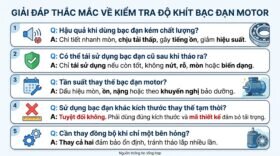 Giải đáp thắc mắc về kiểm tra độ khít bạc đạn motor.