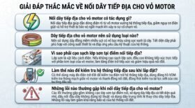 Giải đáp thắc mắc về nối dây tiếp địa cho vỏ motor.